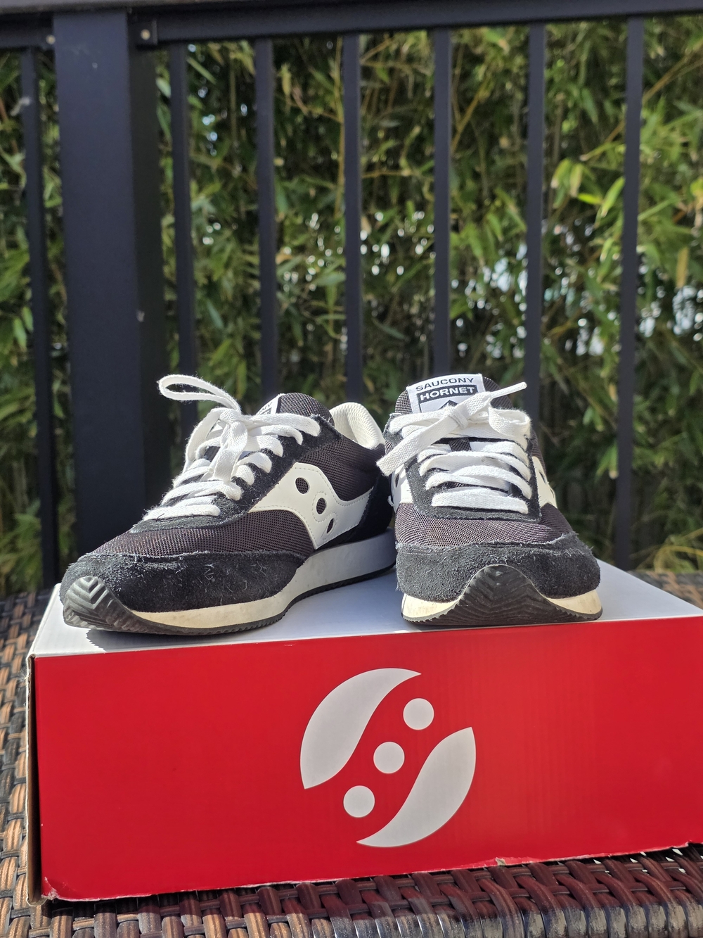 Saucony Black and White Sneakers
